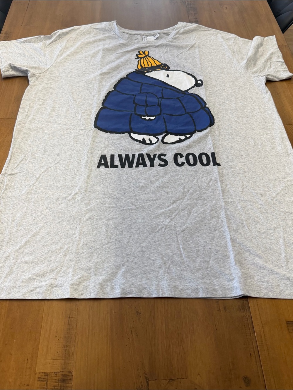 'Always Cool' Polar Bear Nightgown/Oversized Tee - Gray & Blue